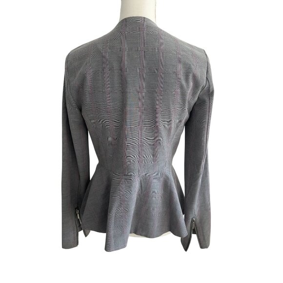 XOXO Y2K Floral Plaid Peplum Blazer Size Medium - Picture 8 of 9